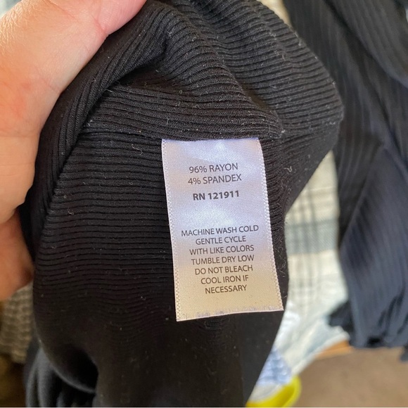 LNA Revolve Brand Ribbed Midi Tank Dress Bodycon Black Round NecK: Med - Picture 6 of 8